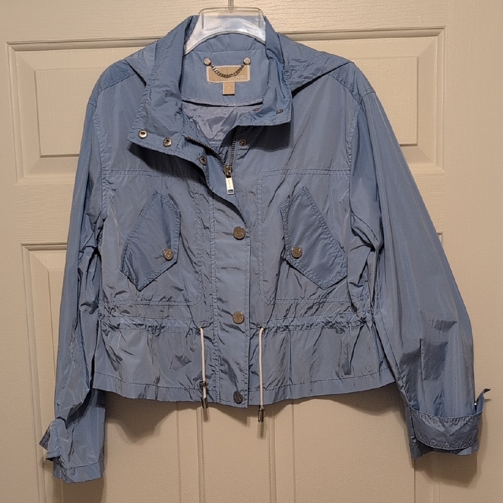 NWT Michael Kors Light Blue Utility Jacket